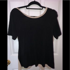 black and gold shirt